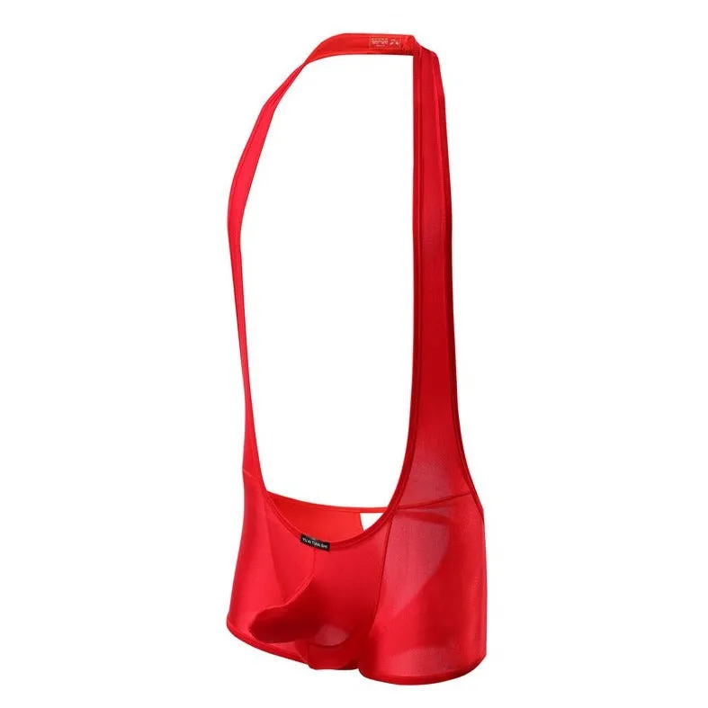 Men's Kinky Backless Bulge Pouch Singlets