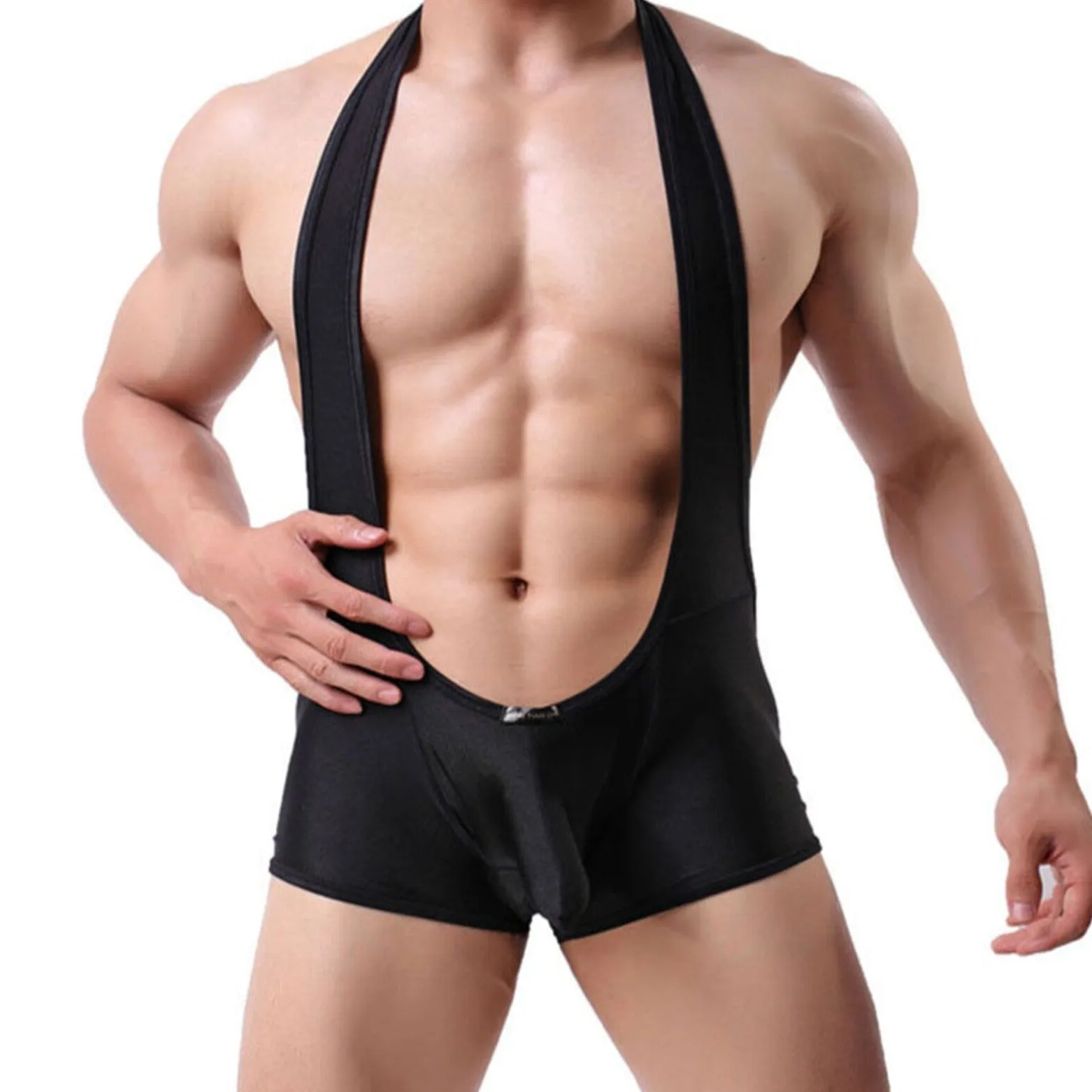 Men's Kinky Backless Bulge Pouch Singlets