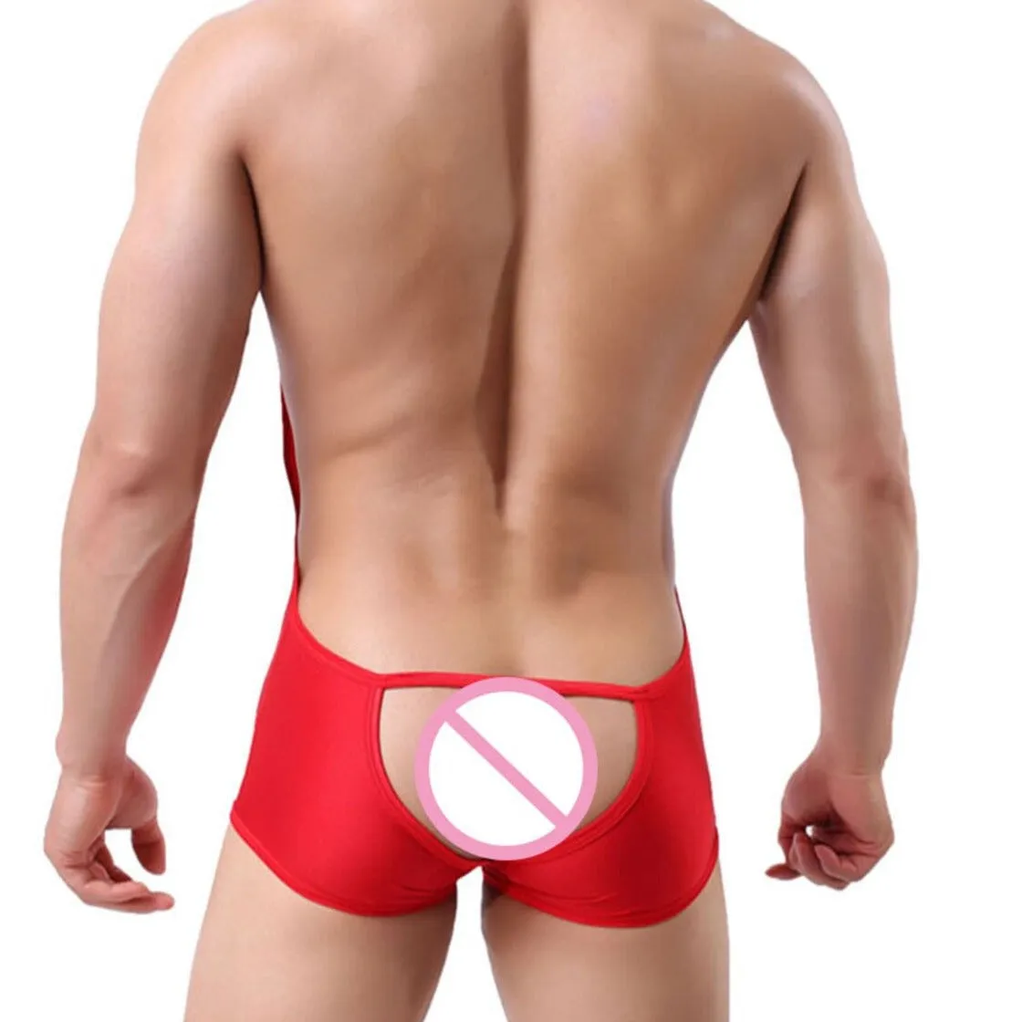 Men's Kinky Backless Bulge Pouch Singlets