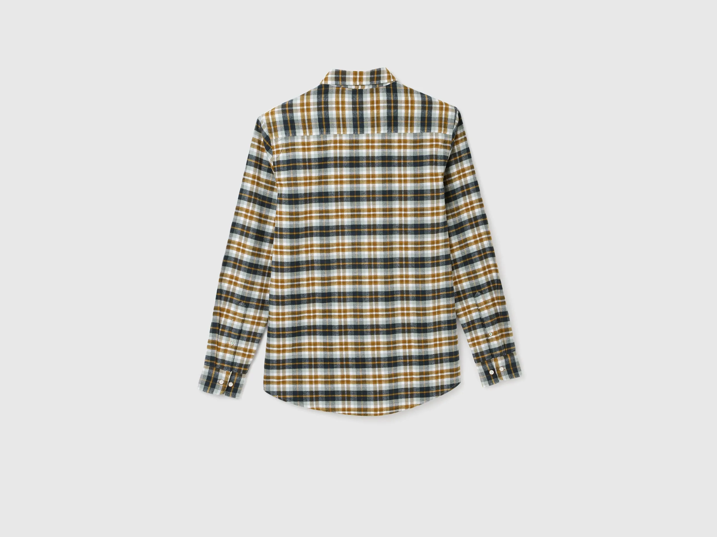 Men's Regular Fit Spread Collar Checked Shirts