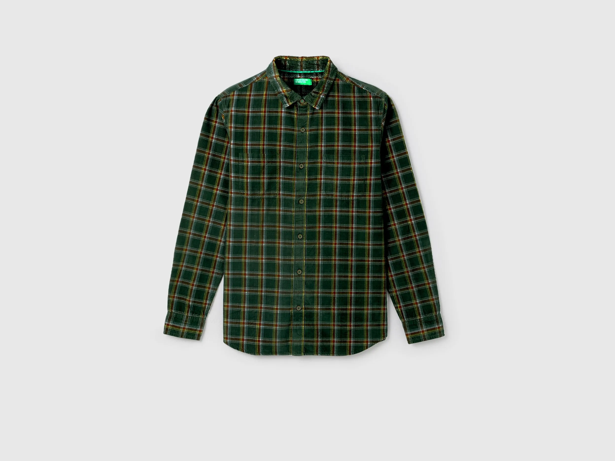 Men's Regular Fit Spread Collar Checked Shirts