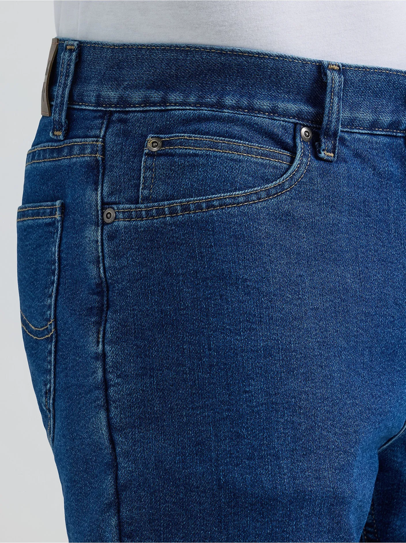 Men's Relaxed Fit Flannel and Fleece Lined Straight Leg Jean - 112357648