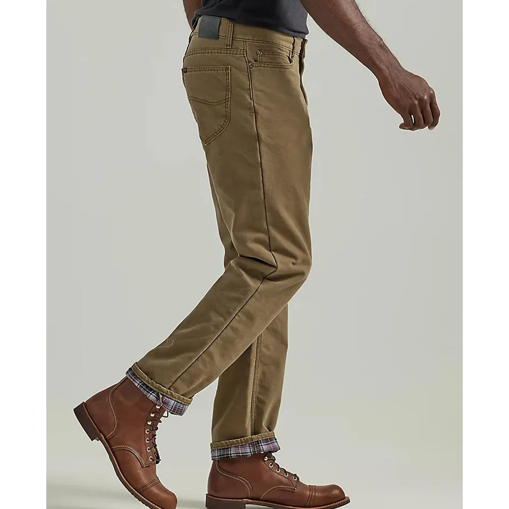 Men's Relaxed Fit Flannel and Fleece Lined Straight Leg Jean - 1233-9288