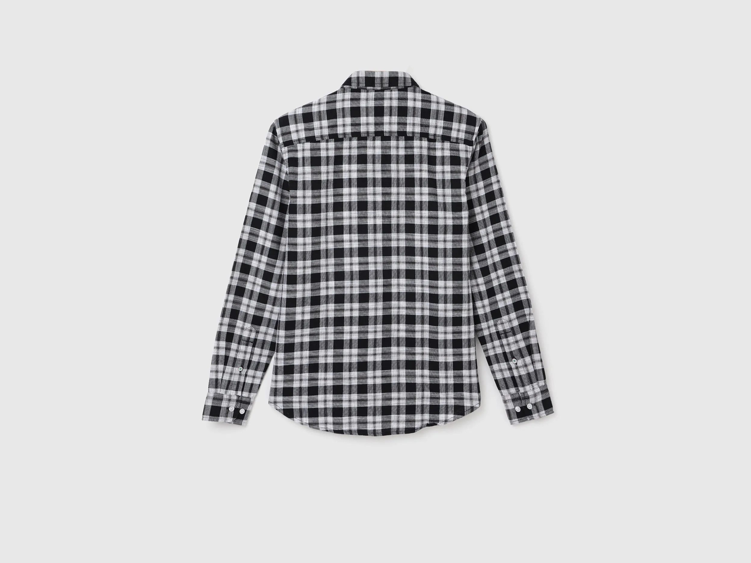 Men's Slim Fit Spread Collar Checked Shirts