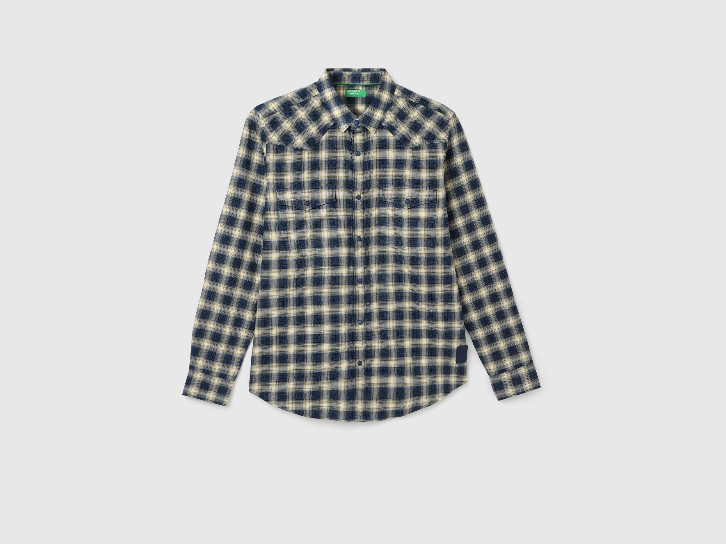 Men's Slim Fit Spread Collar Checked Shirts
