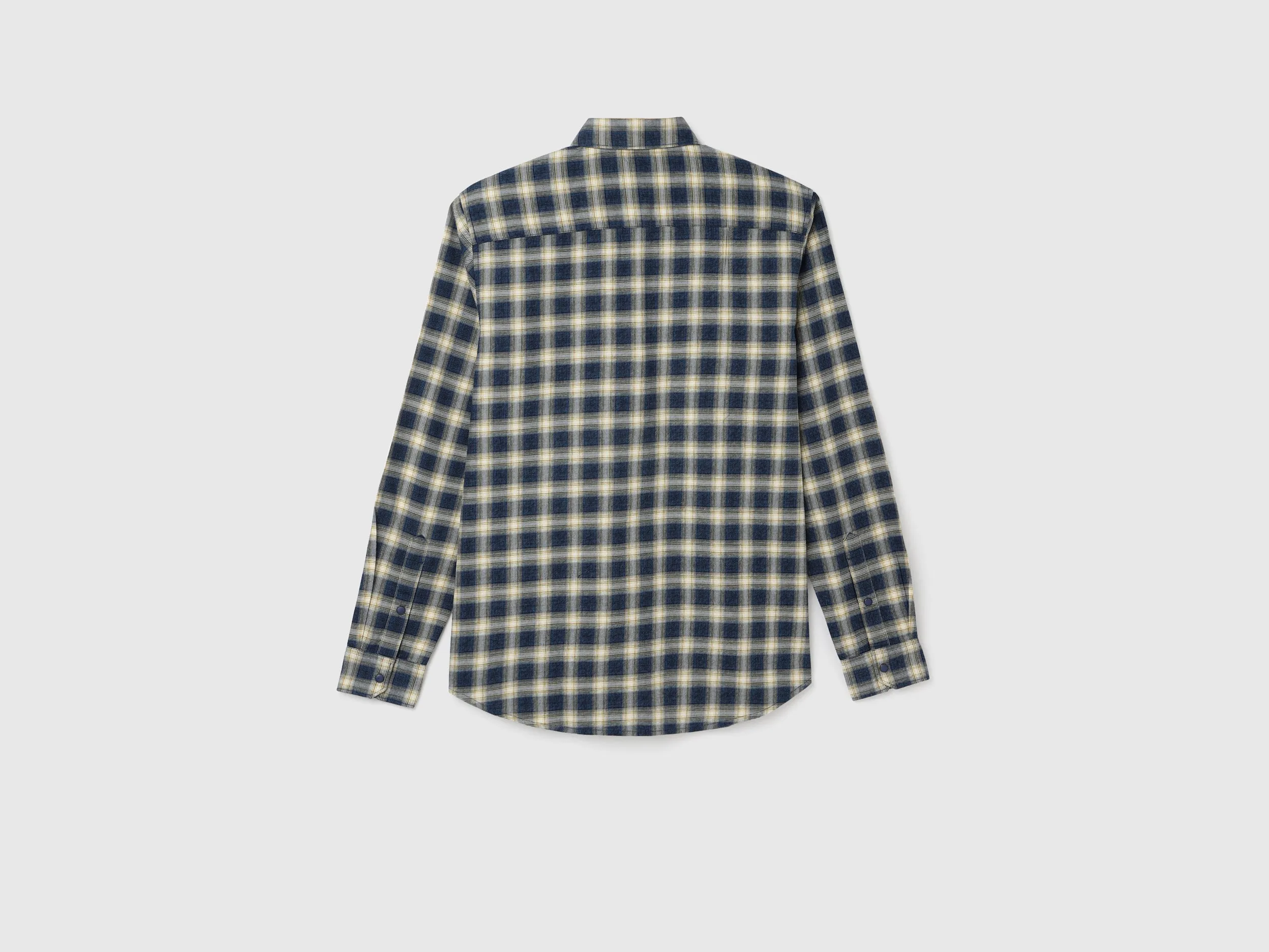 Men's Slim Fit Spread Collar Checked Shirts