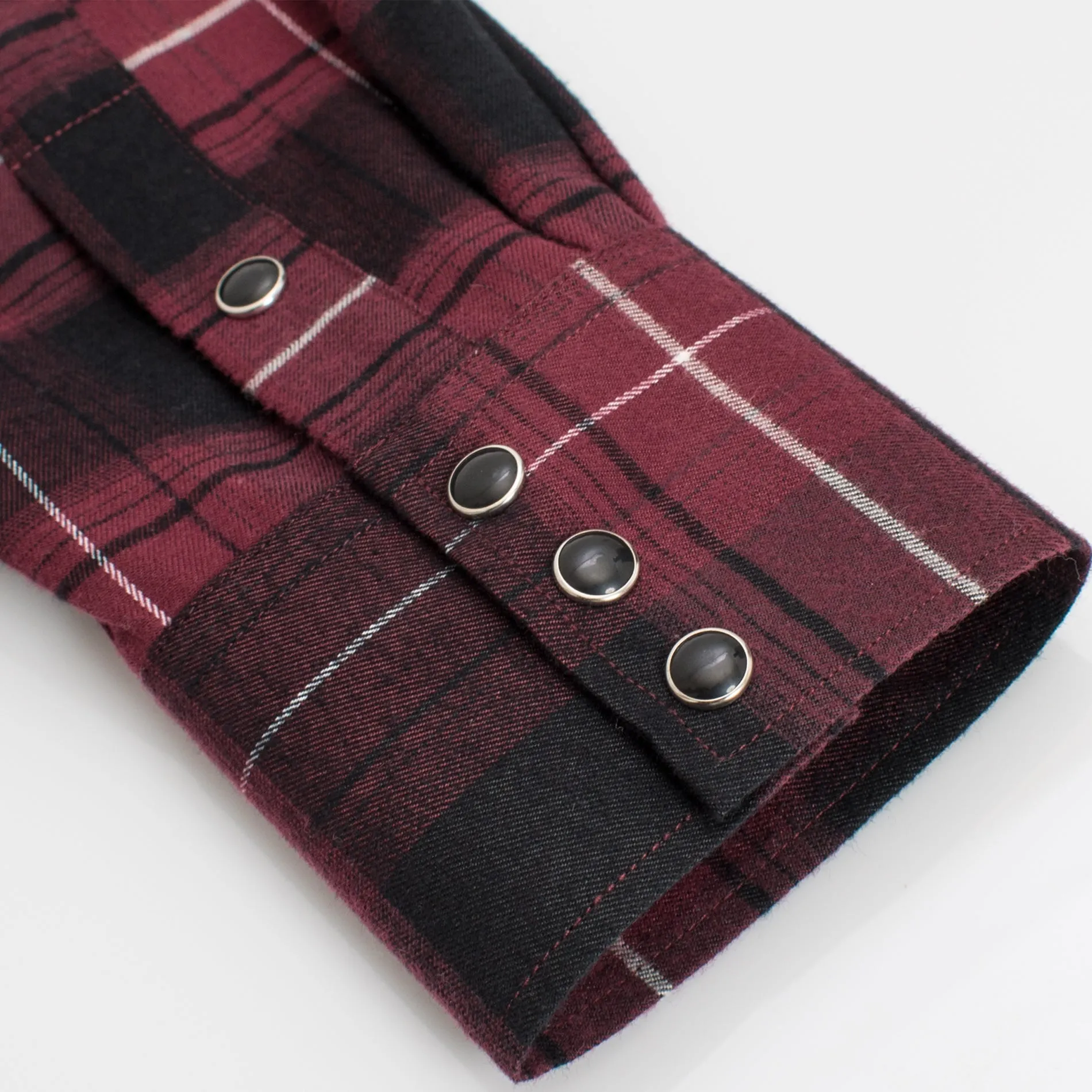 Men's Western Flannel Shirts With Snap Buttons-FLS300-304