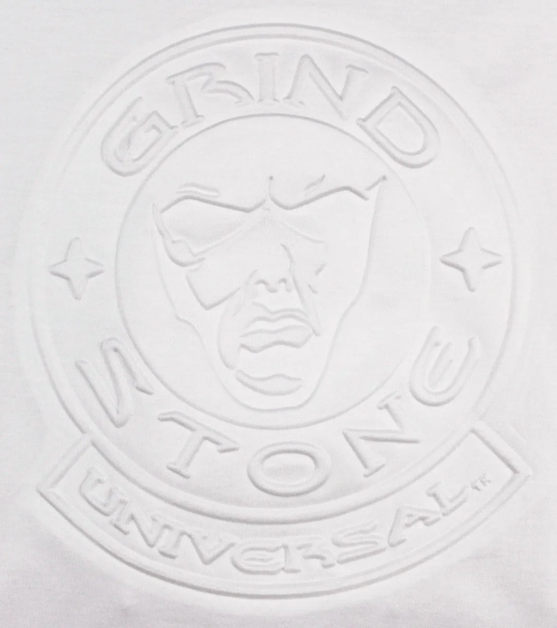 Mercerized Embossed Logo Men's T-Shirt