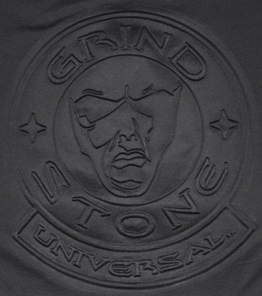 Mercerized Embossed Logo Men's T-Shirt