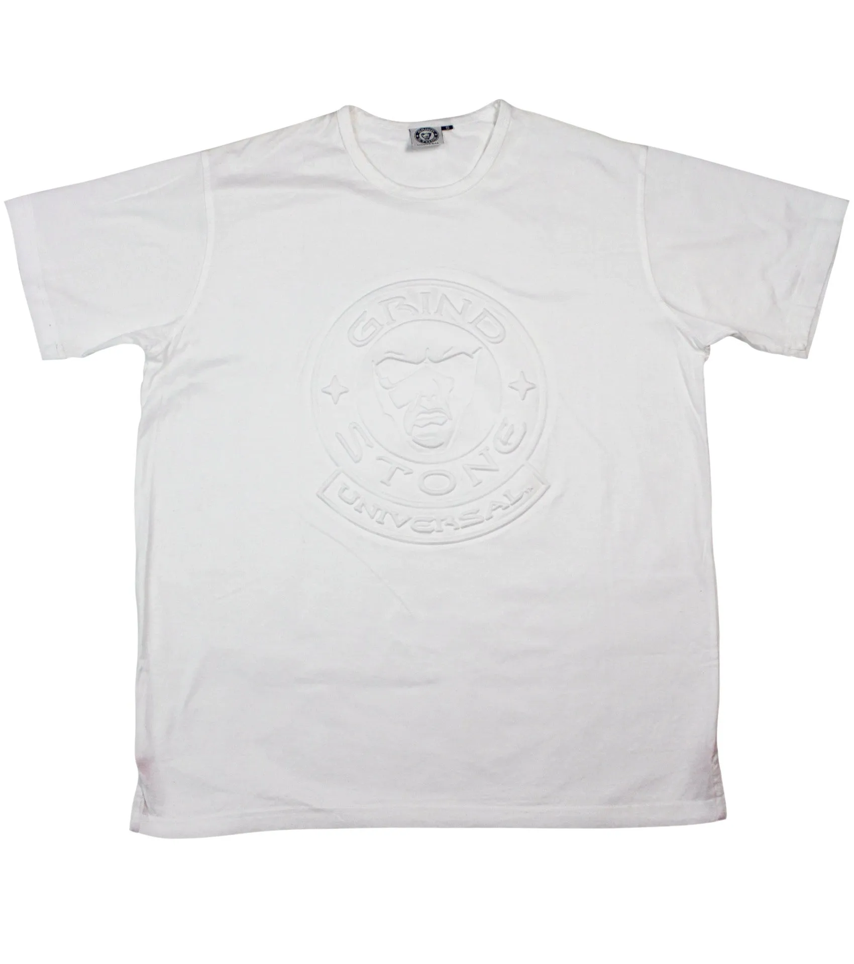 Mercerized Embossed Logo Men's T-Shirt