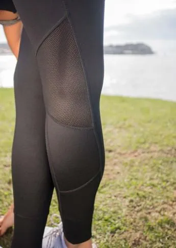 Mesh Insert F/L High Wasited Leggings - Black