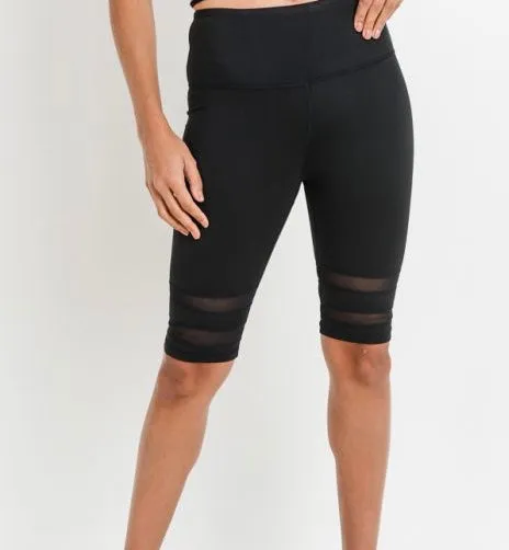 “Mesh with Me “Biker Shorts