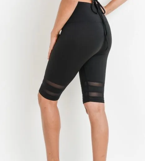 “Mesh with Me “Biker Shorts