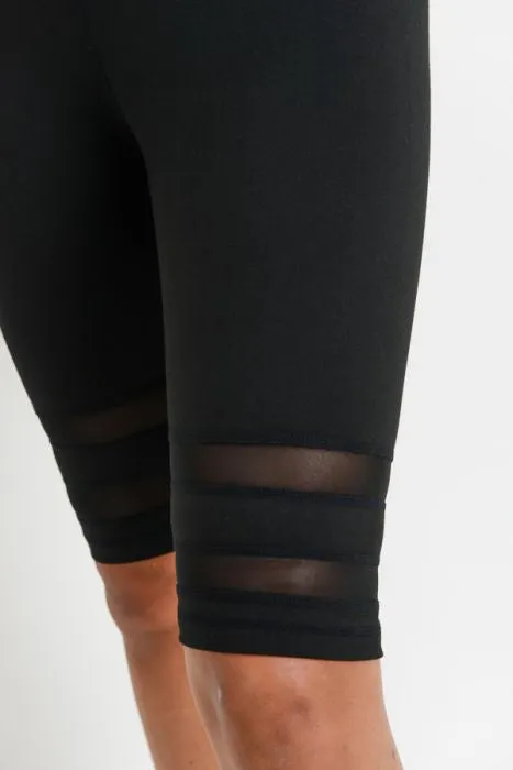 “Mesh with Me “Biker Shorts