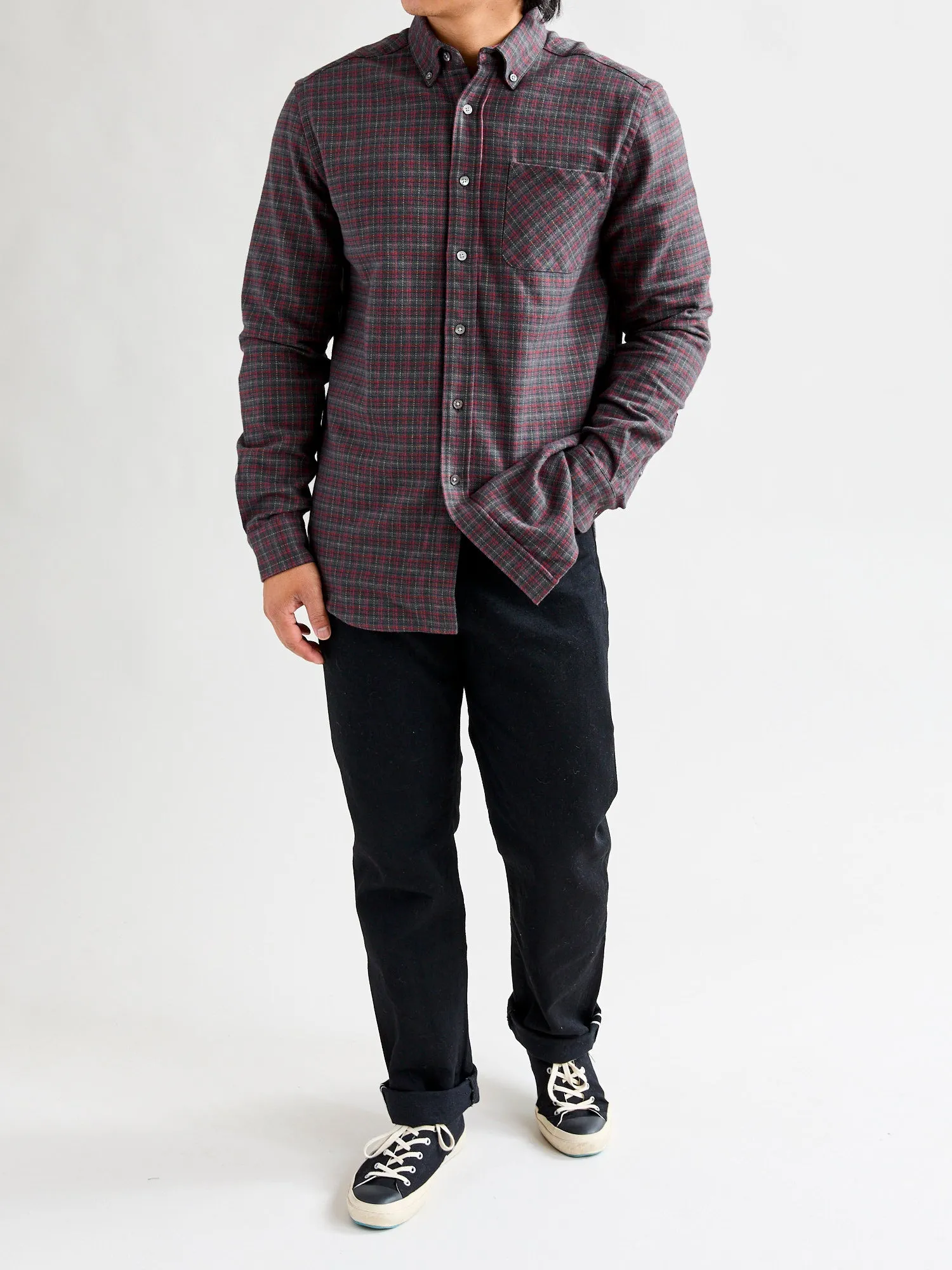 Minerva Button-Up Shirt in Grey