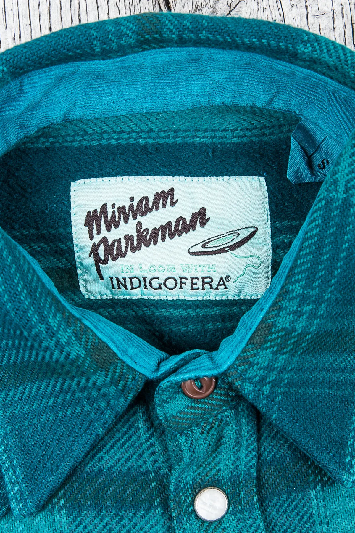 Miriam Parkman x Indigofera Cliffs & Moss Flannel Shirt