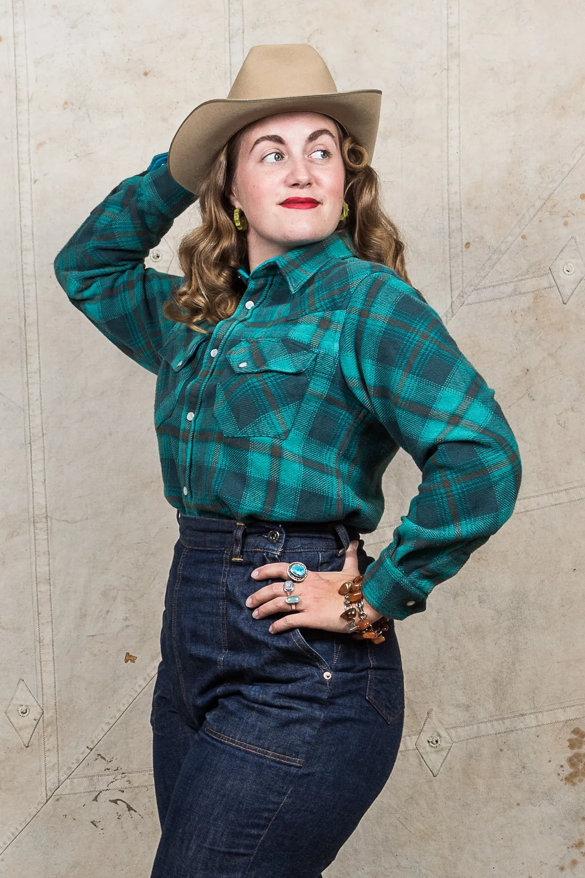 Miriam Parkman x Indigofera Cliffs & Moss Flannel Shirt