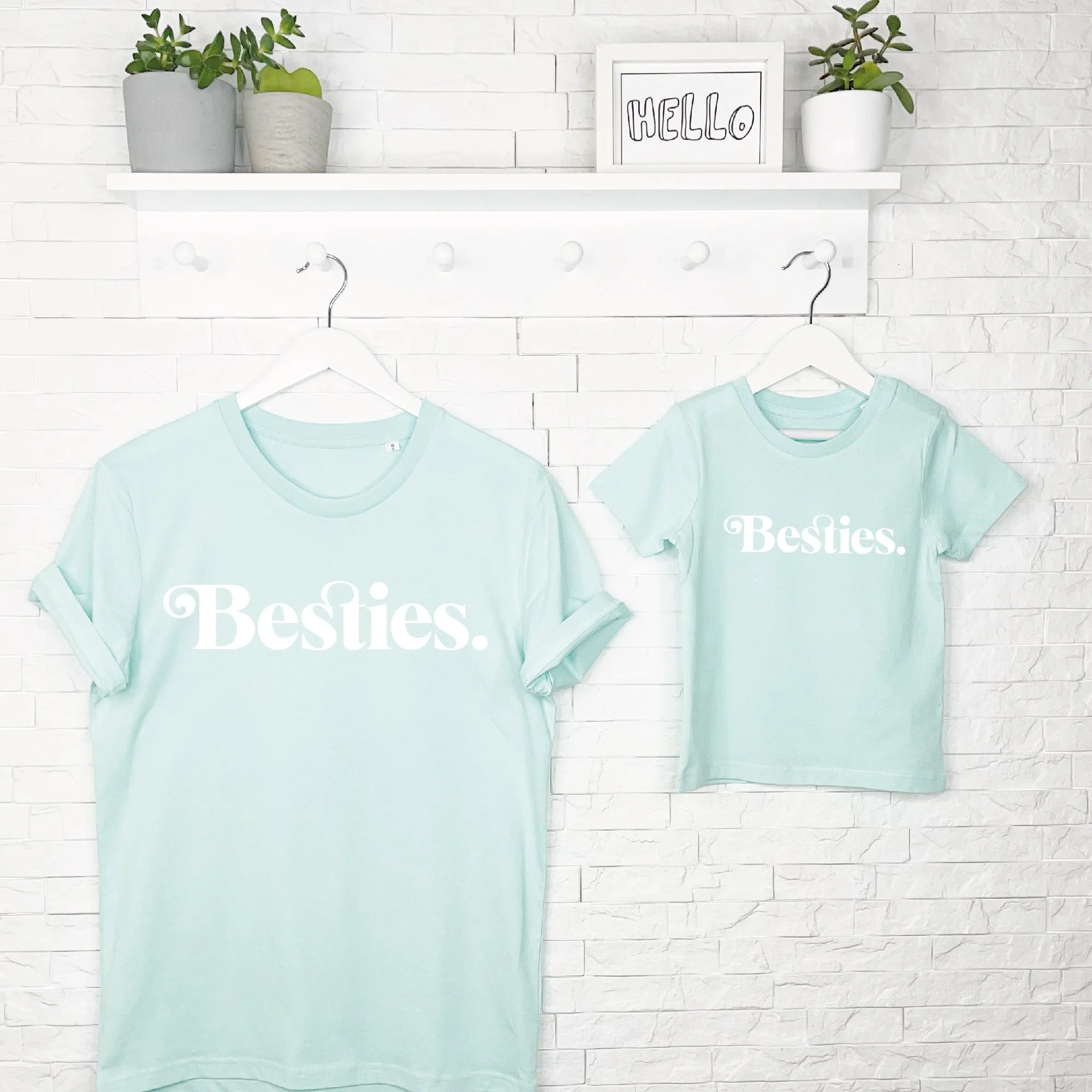 Mother And Child Besties T Shirt Set