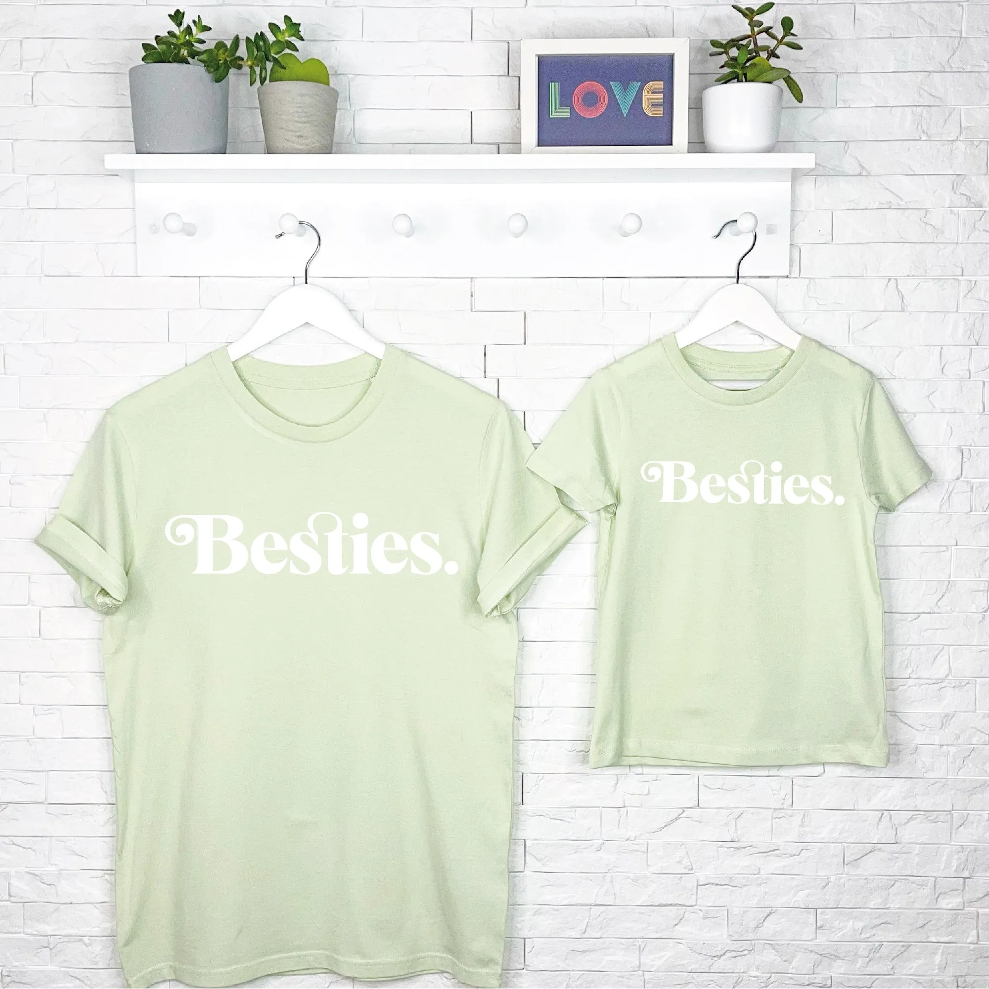 Mother And Child Besties T Shirt Set