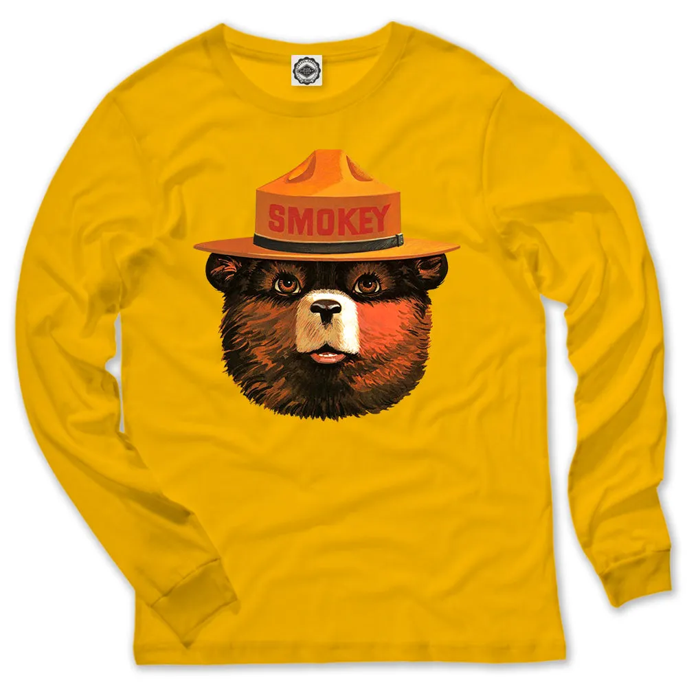 Multicolor Smokey Bear Men's Long Sleeve Tee
