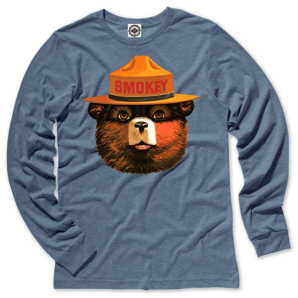 Multicolor Smokey Bear Men's Long Sleeve Tee