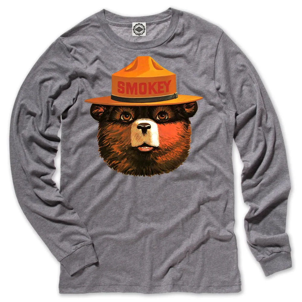 Multicolor Smokey Bear Men's Long Sleeve Tee
