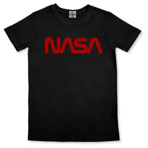 NASA Retro Worm Logo Kid's Tee