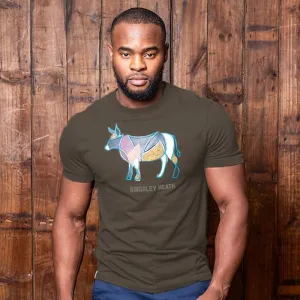 Nguni Patchwork Crew Tee - Fatigue