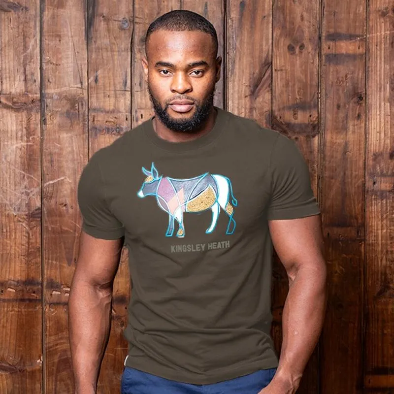 Nguni Patchwork Crew Tee - Fatigue