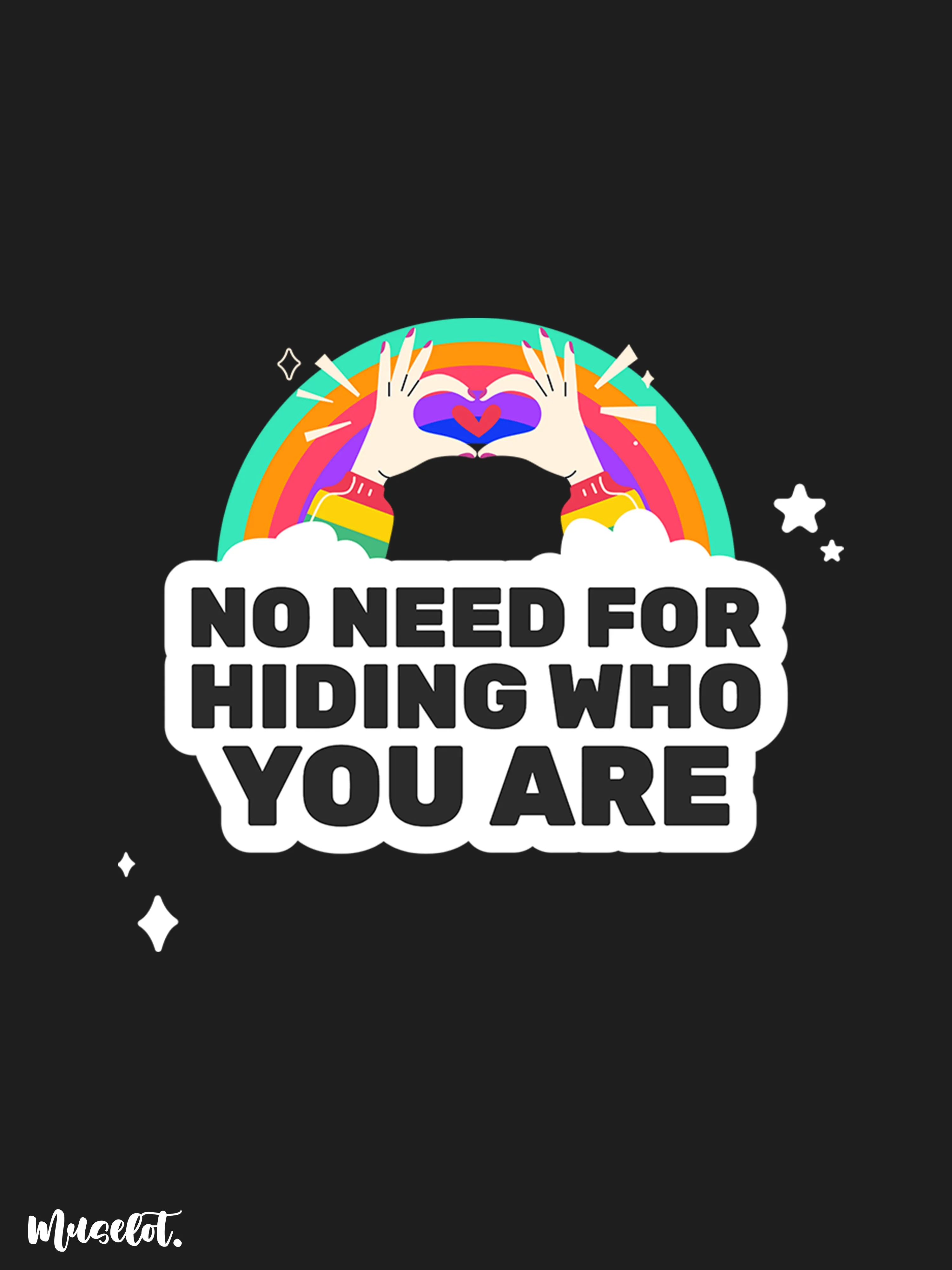 No need for hiding yourself crop t shirts