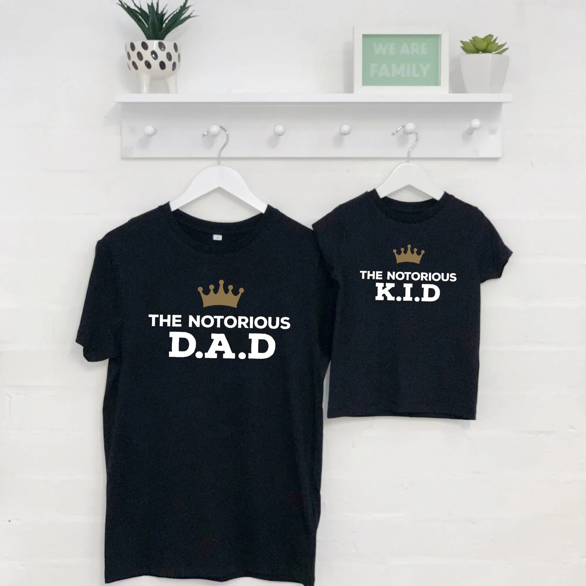 Notorious Father And Child Matching T Shirt Set