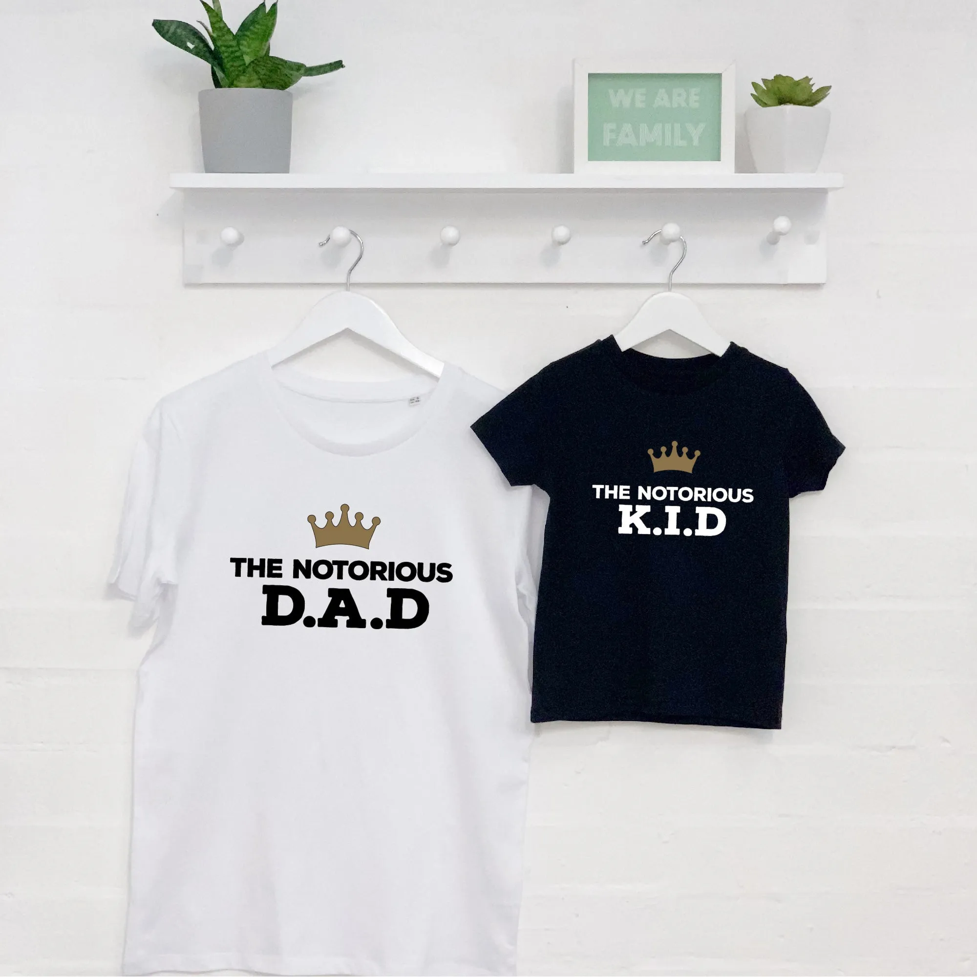 Notorious Father And Child Matching T Shirt Set
