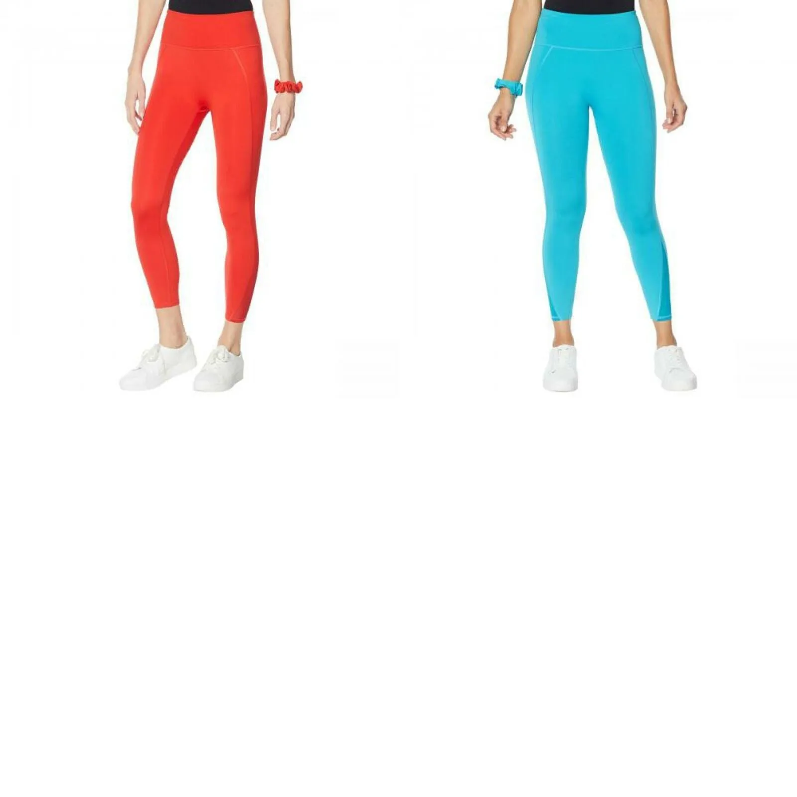 NWT WVVY Women's Power Seamed 7/8 Legging With Scrunchie. 698670 Small Large