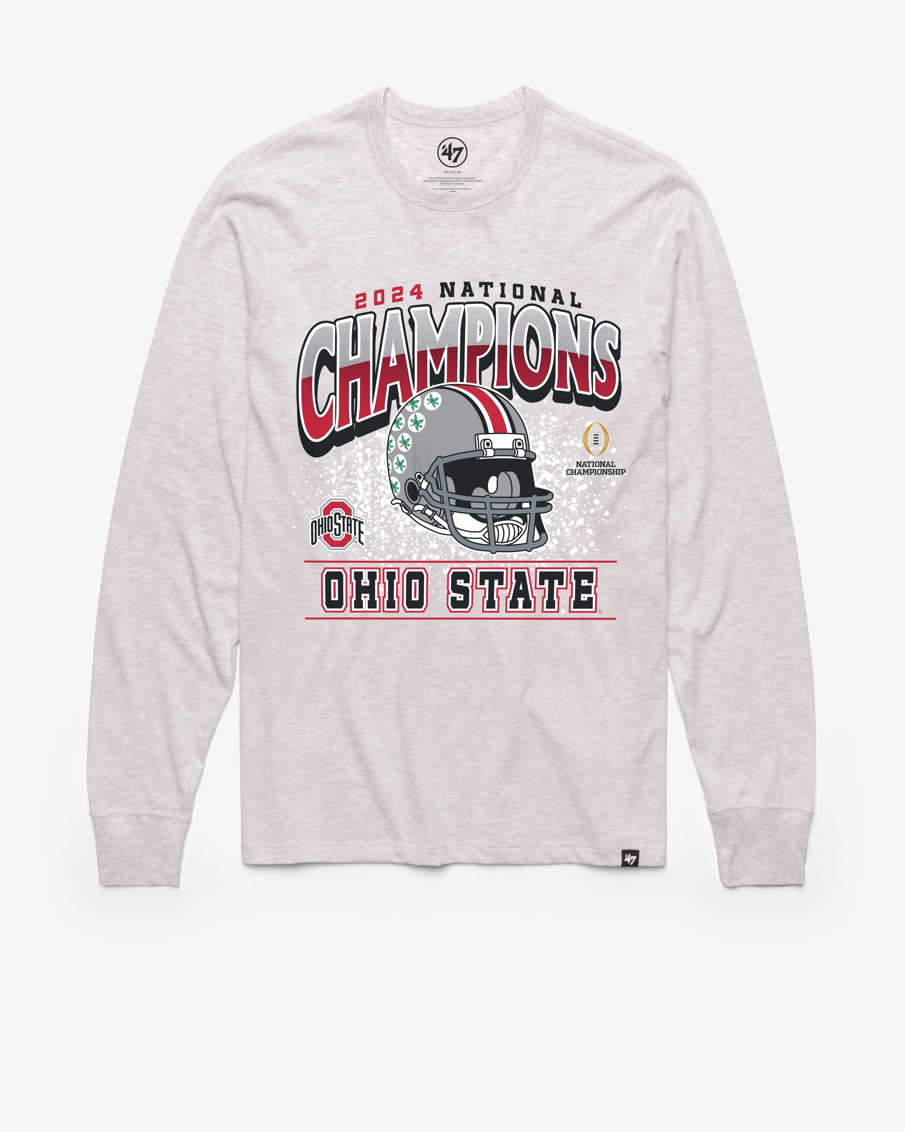 OHIO STATE BUCKEYES 2024 CFP NATIONAL CHAMPIONS '47 FRANKLIN LONG SLEEVE TEE