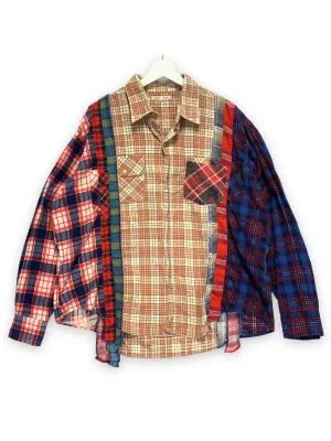[OS] Needles Rebuild 7 Cut Oversized Flannel Shirt