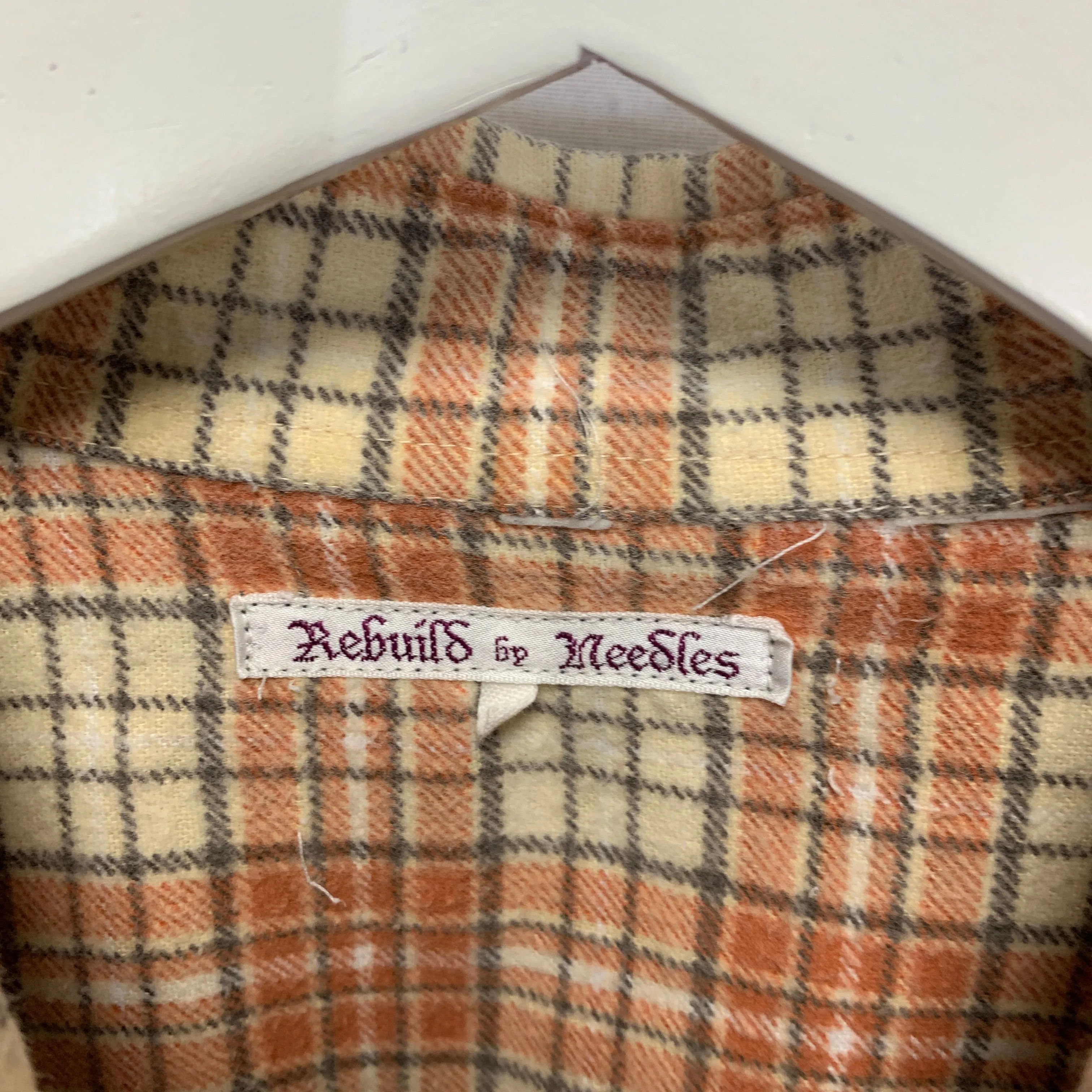 [OS] Needles Rebuild 7 Cut Oversized Flannel Shirt