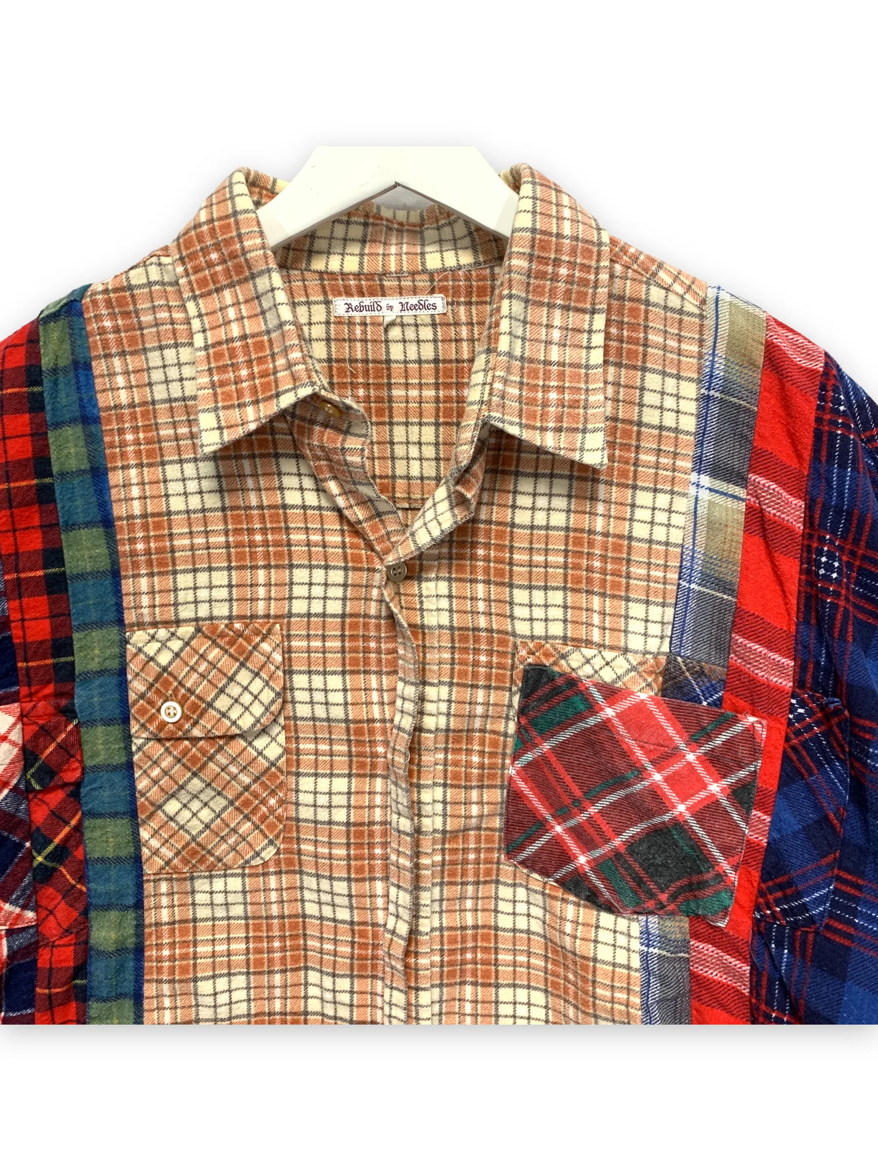 [OS] Needles Rebuild 7 Cut Oversized Flannel Shirt