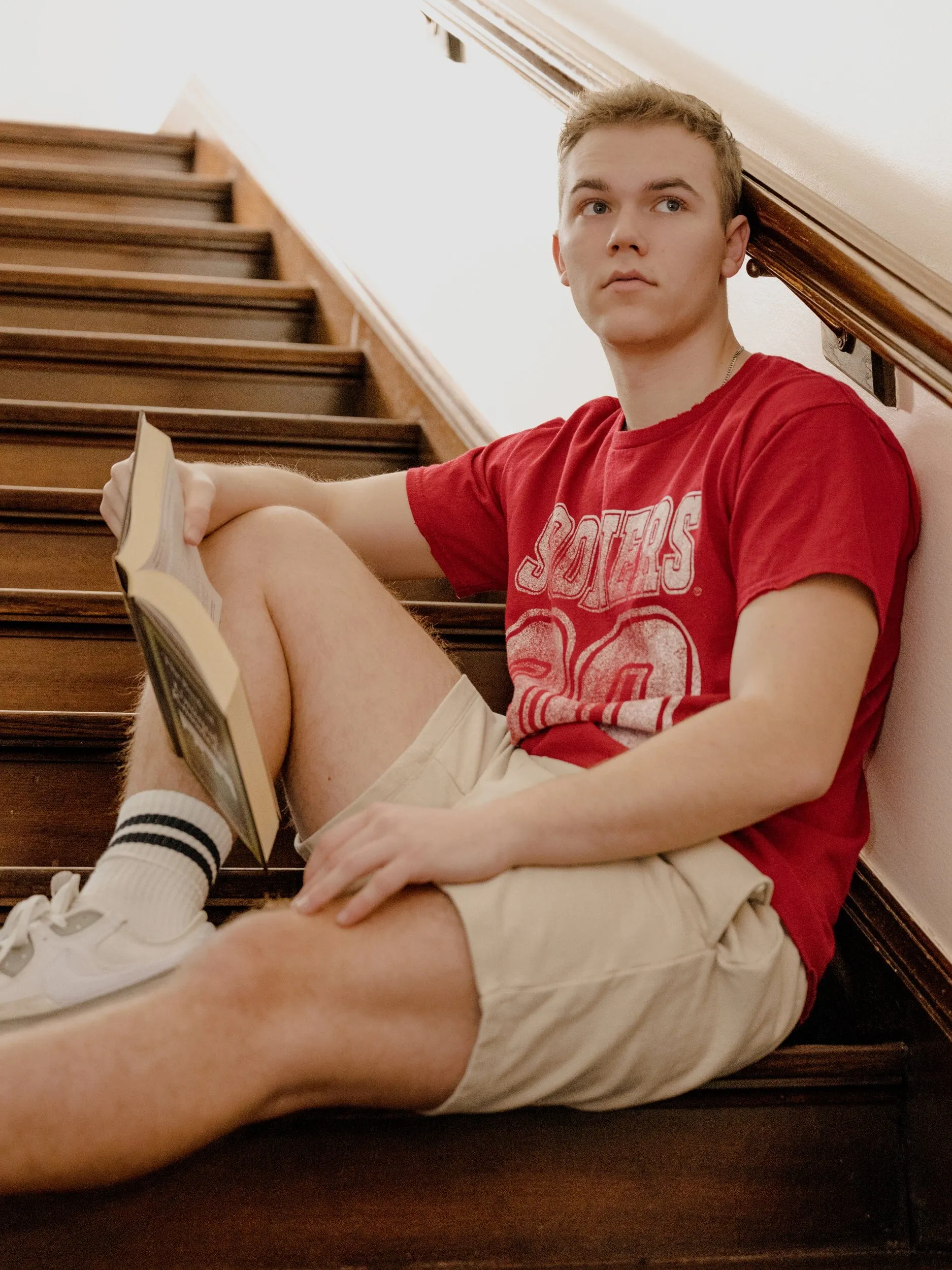 OU Player Crimson Thrifted Tee