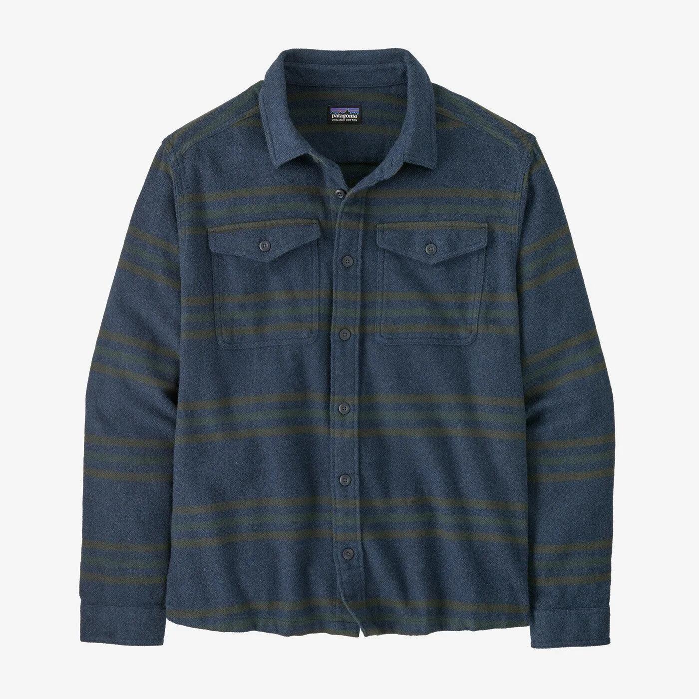 Patagonia Fjord Flannel Shirt Treelined: Smolder Blue