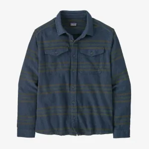 Patagonia Fjord Flannel Shirt Treelined: Smolder Blue