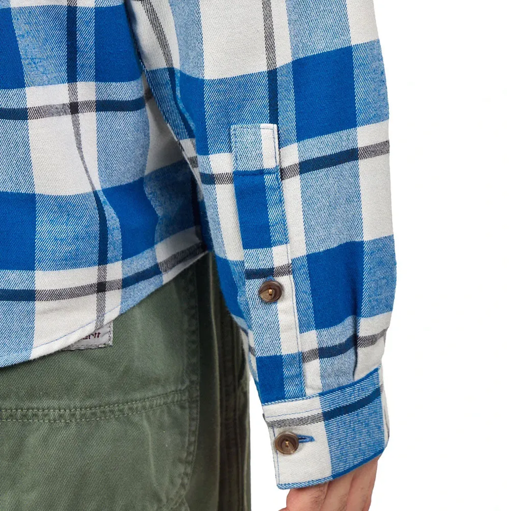 Patagonia LW Fjord Flannel LS Shirt - Captain: Endless Blue
