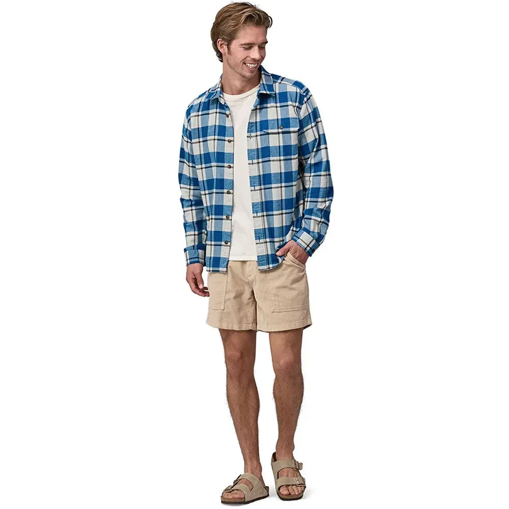 Patagonia LW Fjord Flannel LS Shirt - Captain: Endless Blue