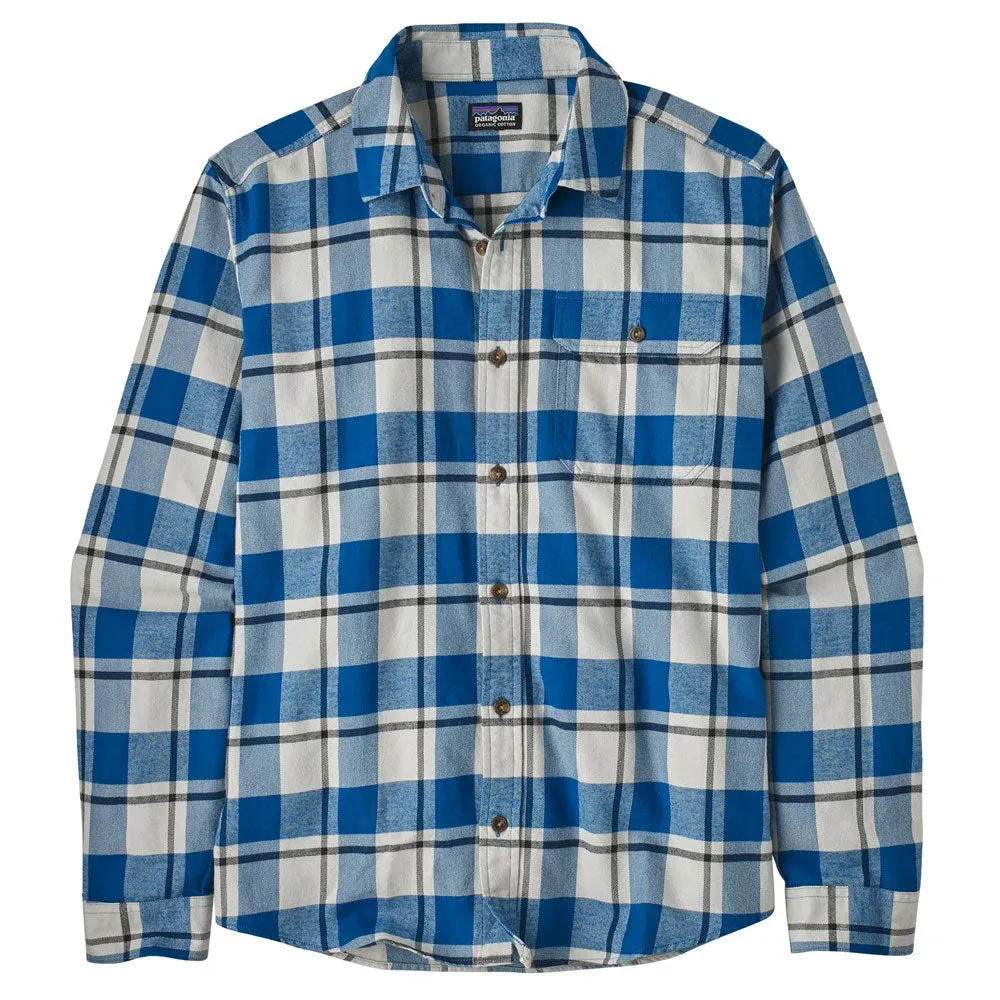Patagonia LW Fjord Flannel LS Shirt - Captain: Endless Blue
