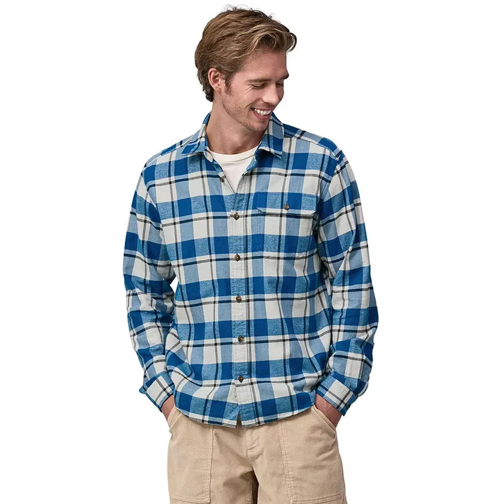 Patagonia LW Fjord Flannel LS Shirt - Captain: Endless Blue