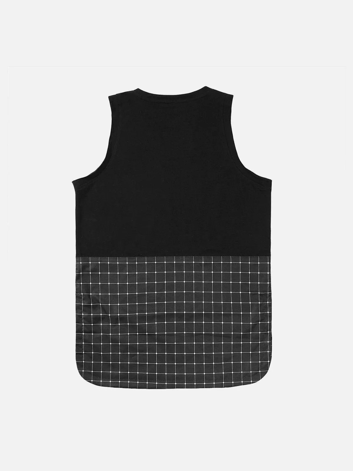 Patchwork Bottom Plaid Vest