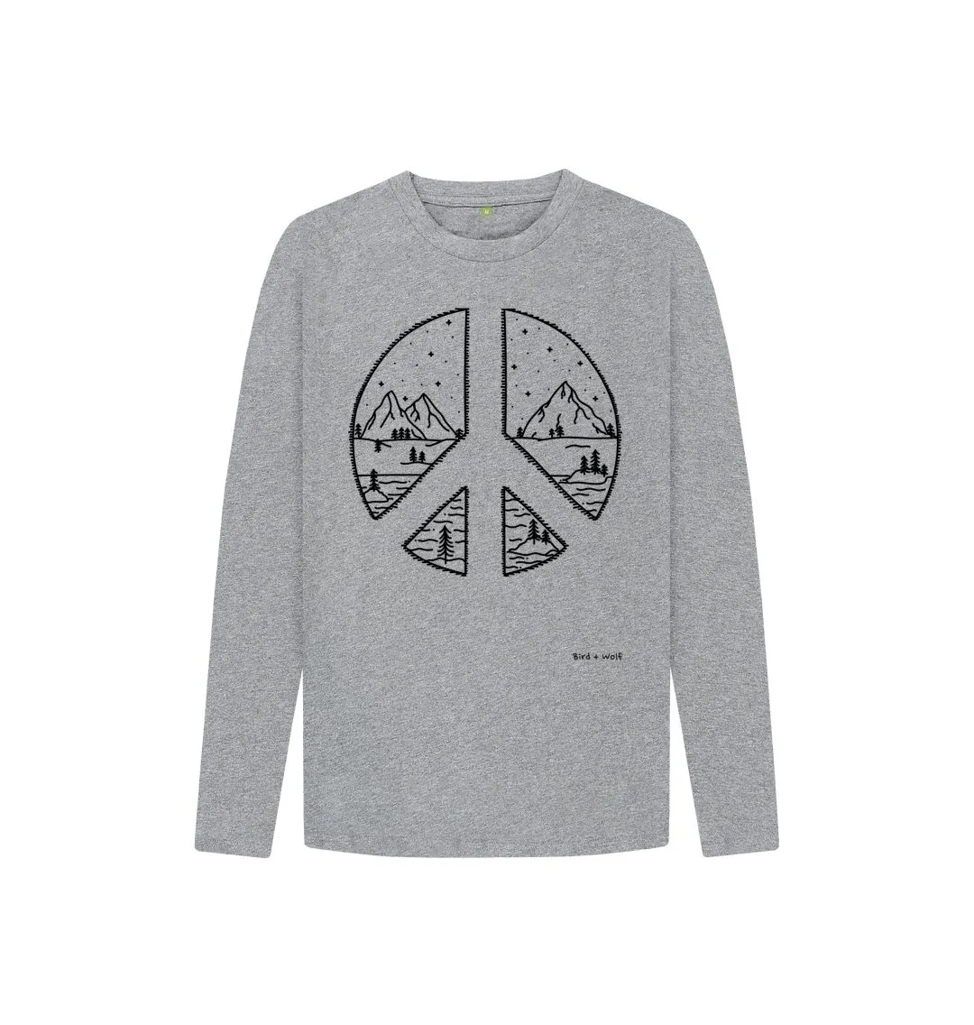 Peace   Mountains Long Sleeve Kids Tee