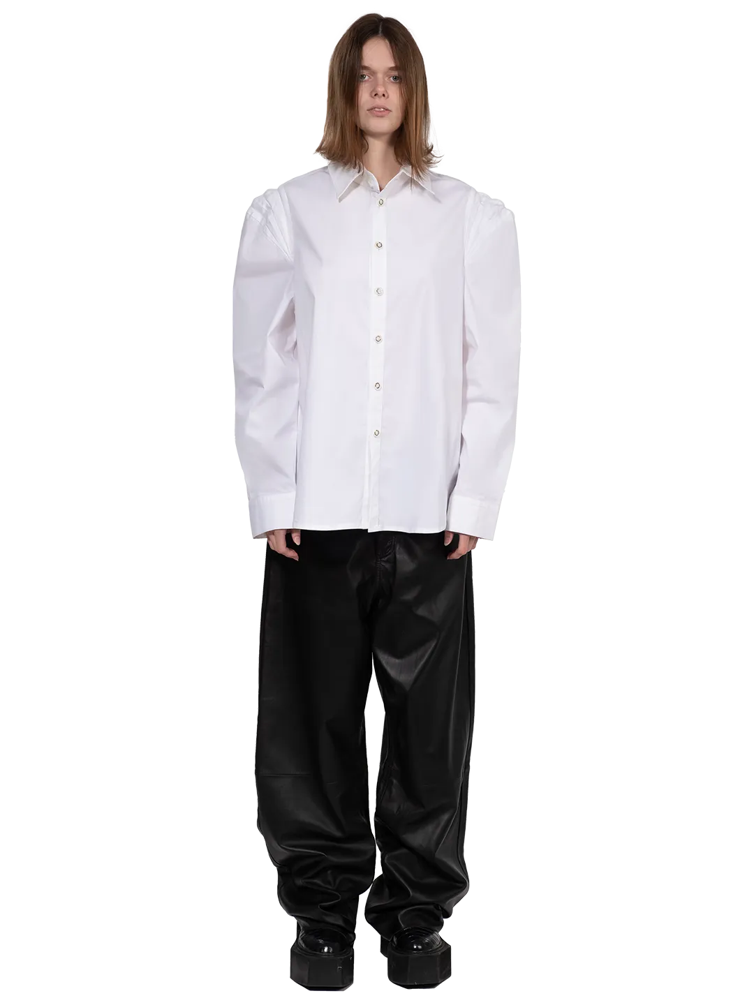 Pleated Shoulders Shirt