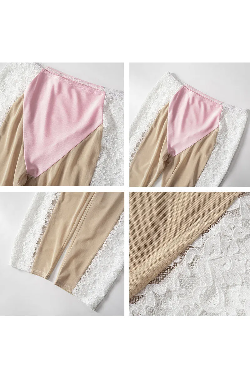 PM0297 Lace Mesh Tights