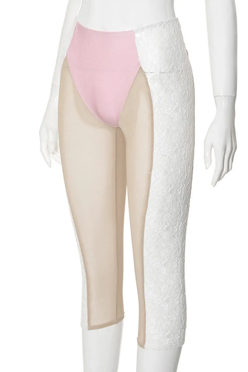 PM0297 Lace Mesh Tights
