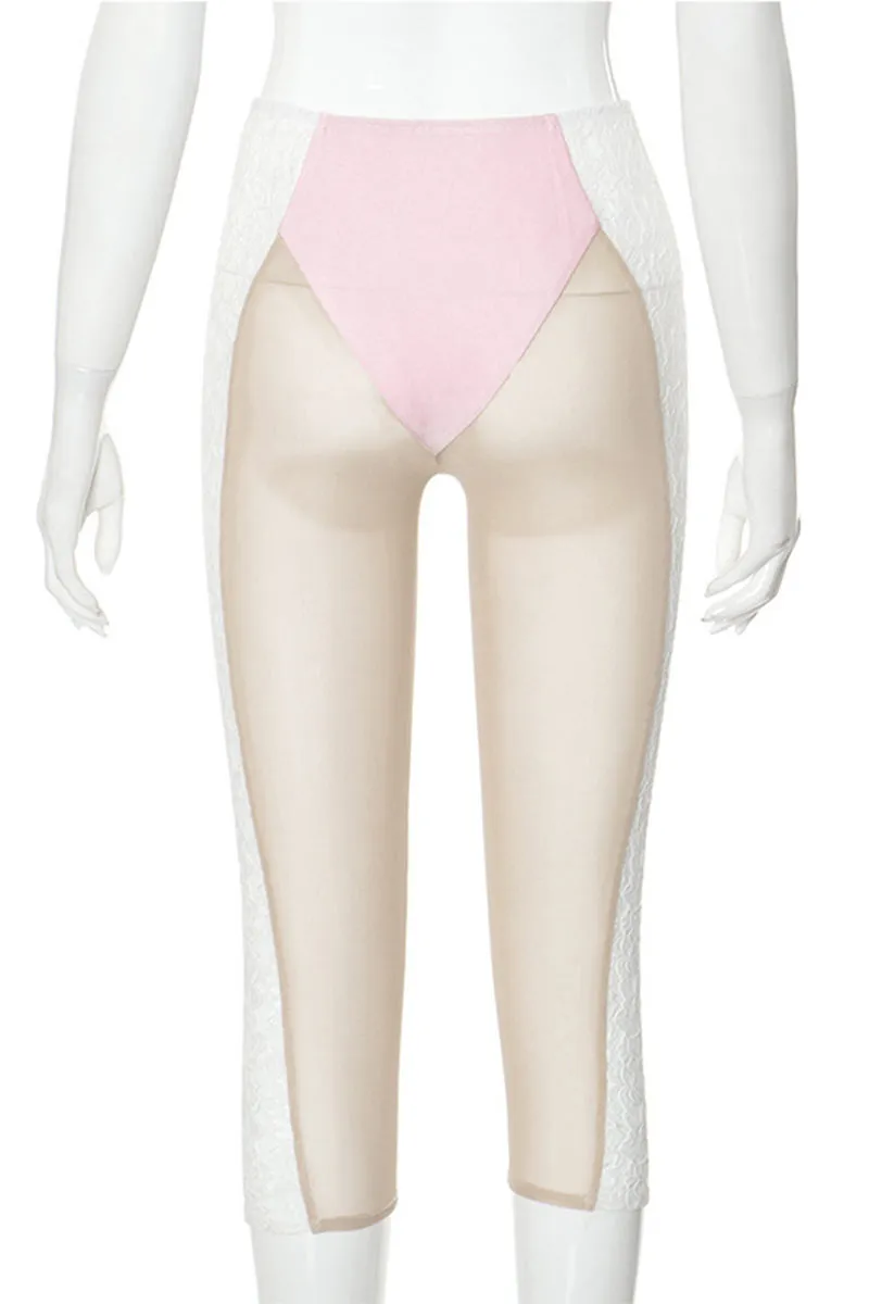 PM0297 Lace Mesh Tights